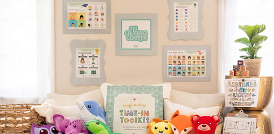 çocuk için sakinleştirici alan