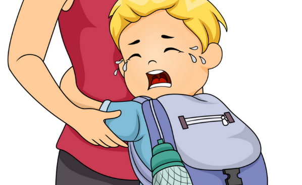 ağlayan çocuğu kreşe bırakmak