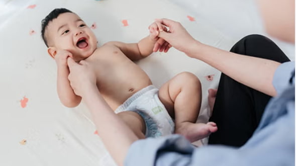 bebek masajı için huzurlu ortam