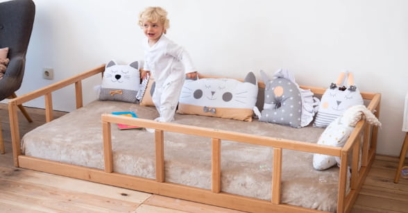 güvenli montessori bebek odası dizaynı