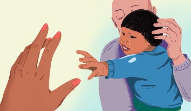 okul kapısında doğru vedalaşma rutini